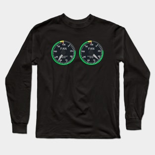 A-10 Warthog Cockpit Dials Long Sleeve T-Shirt